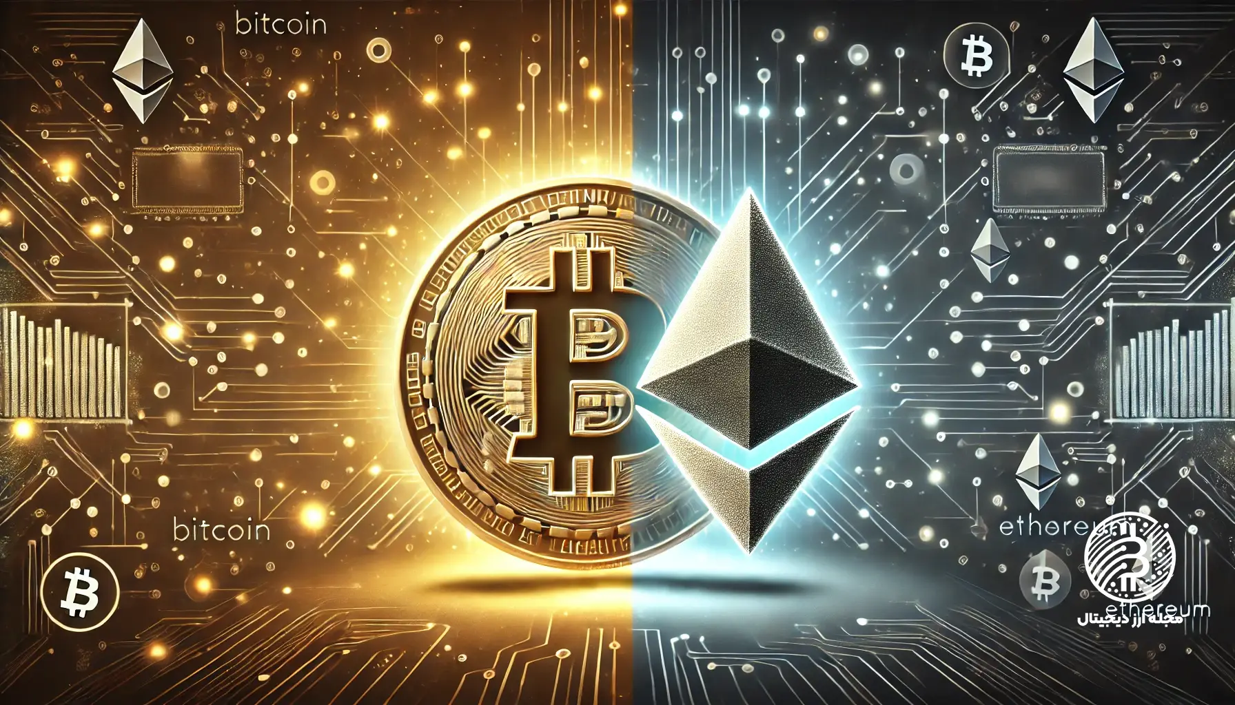 تفاوتهای بین بیت کوین و اتریوم